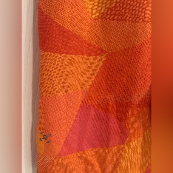 Lululemon Men’s Pace Breaker Shorts Orange Geometric Print Size M - Picture 8 of 12